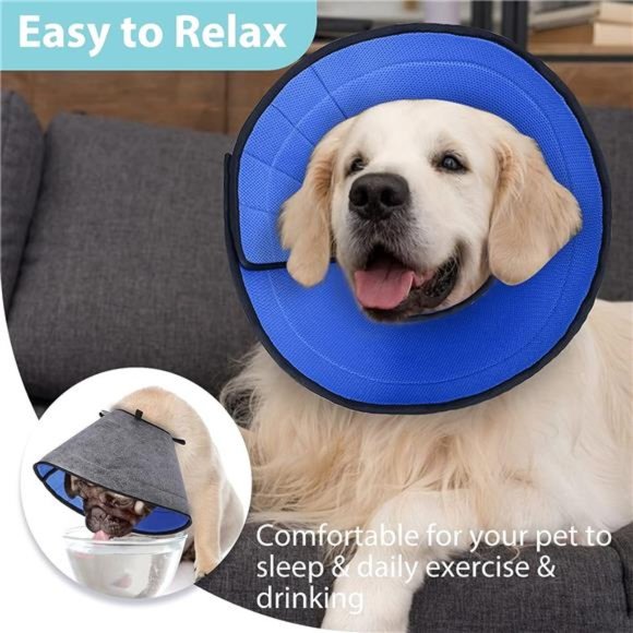 Dog Cone for Large Dogs, Comfortable Recovery Collar (6(Neck: 12.5-15.5") - Picture 6 of 6